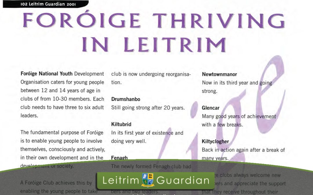102 – Foróige Thriving in Leitrim | LG2001
