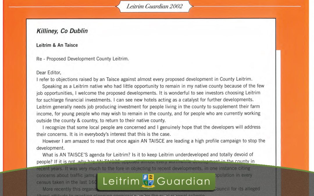 107 – Leitrim & An Taisce | LG2002