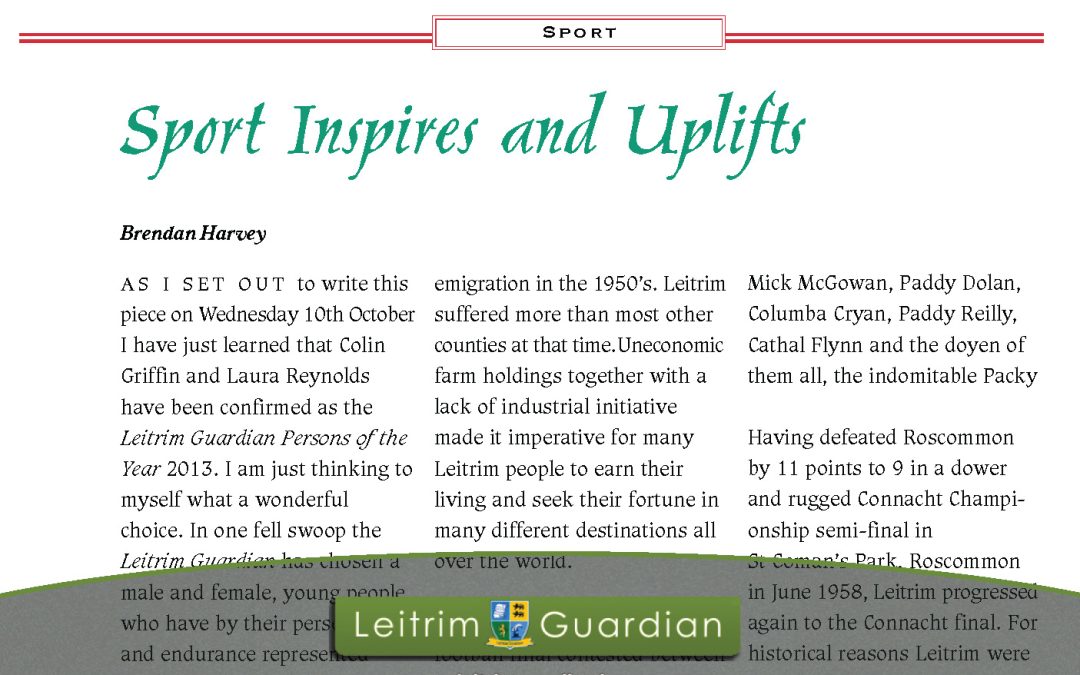 111 – Sport Inspires and Uplifts | LG2013