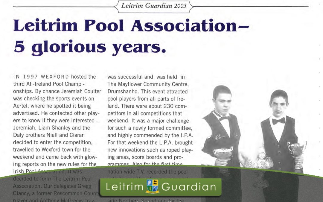 116 – Leitrim Pool Association – 5 Glorious Years | LG2003