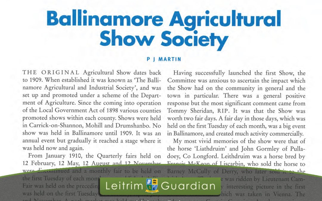 122 – Ballinamore Agricultural Show Society | LG2000