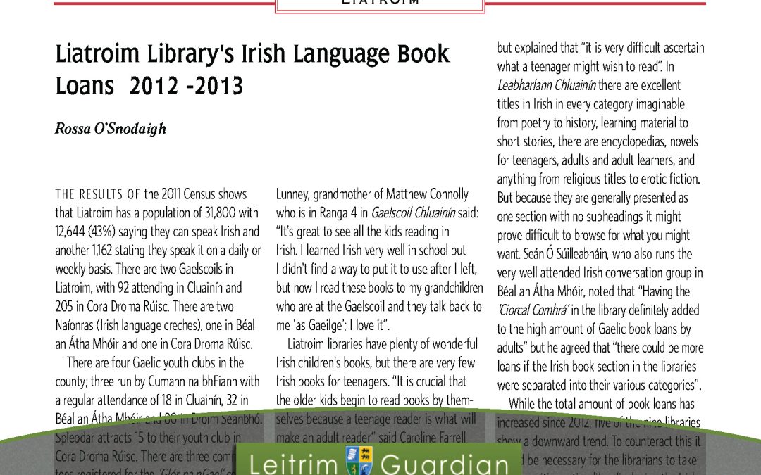 128 – Liatroim Library’s Irish Language Book | LG2015
