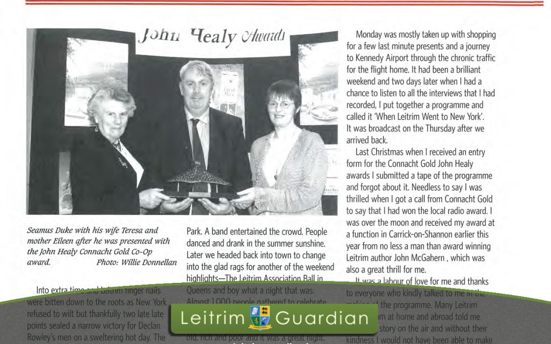 135 – When Leitrim went to New York | LG2005