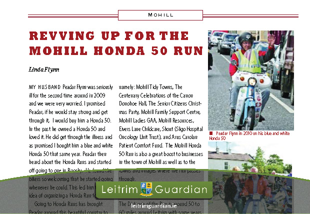 137 – Revving up for the Mohill Honda 50 run | LG2018
