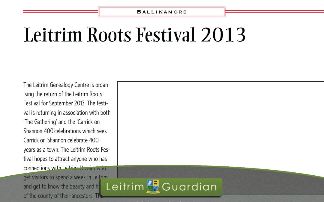 144 – Leitrim Roots Festival | LG2013