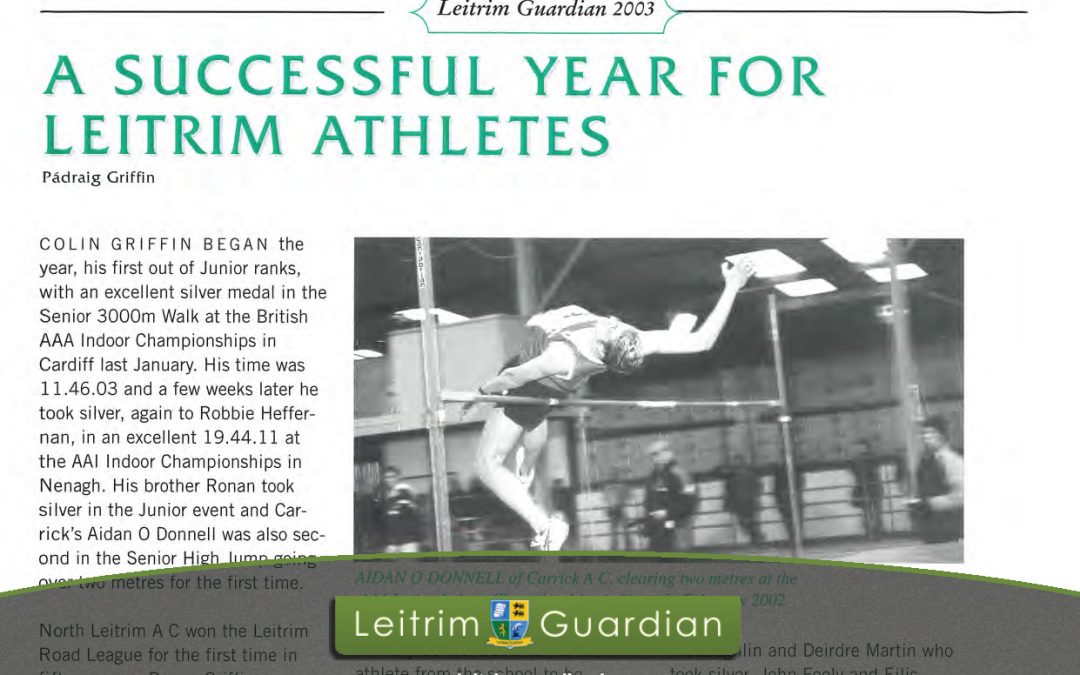 158 – Successful year for Leitrim Athletes | LG2003