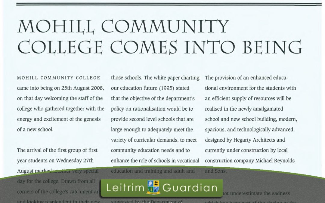16 – Mohill Community College comes into Being | LG2009