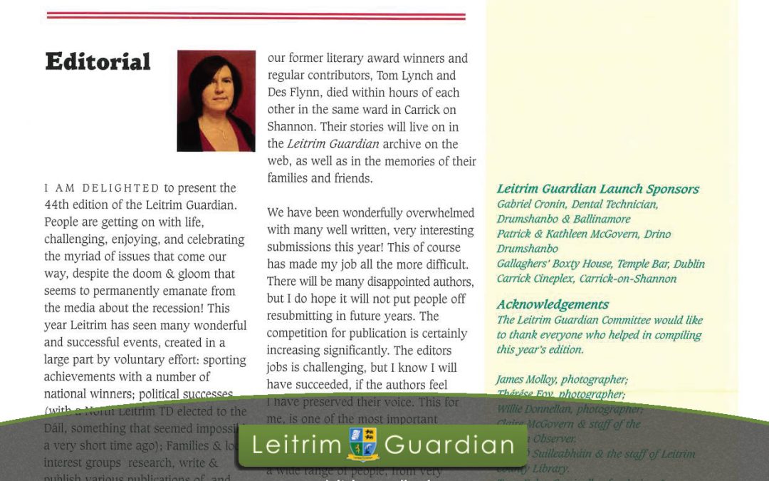 2 – From the Editor | LG2012