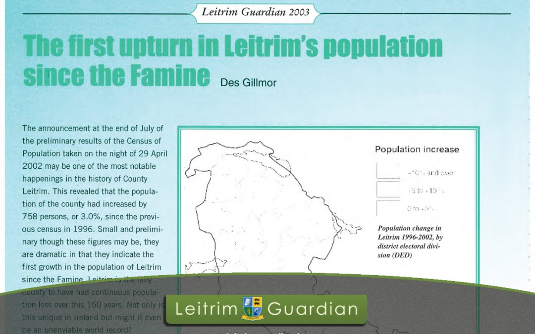 26 – Upturn in Leitrim’s population | LG2003