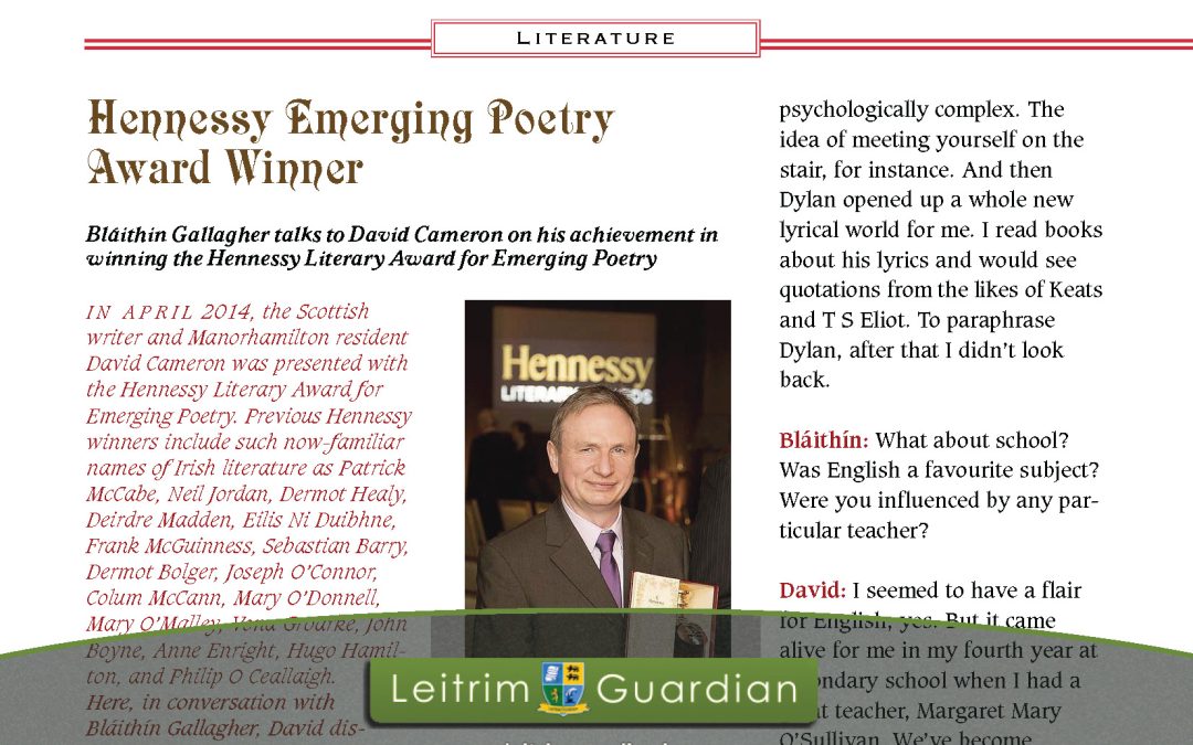 30 – Hennessy Emerging Poetry Award Winner | LG2015