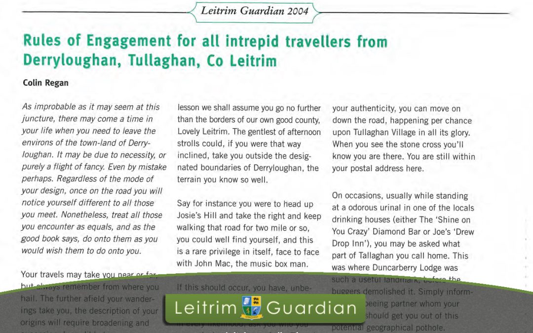 30 – Rules of Engagement for Travellers | LG2004