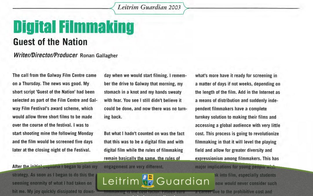 32 – Digital Filmmaking | LG2003