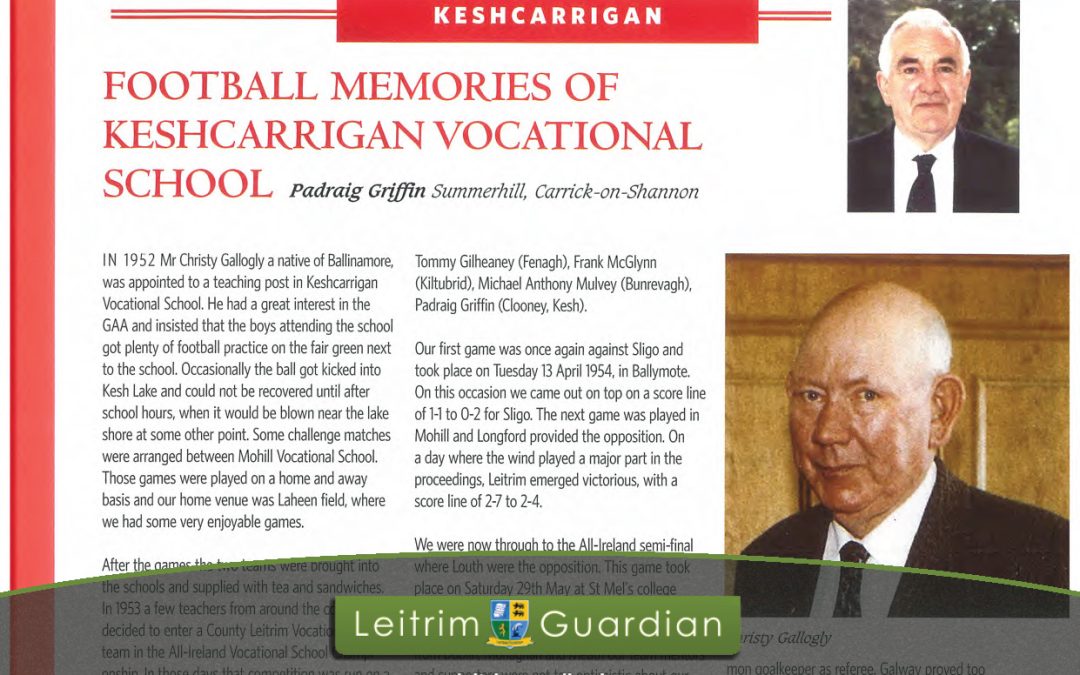 33 – Football Memories of Keshcarrigan Vocational School | LG2009