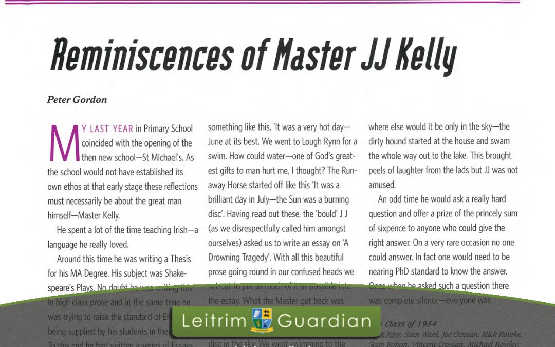 45 – Reminiscences of Master JJ Kelly | LG2005