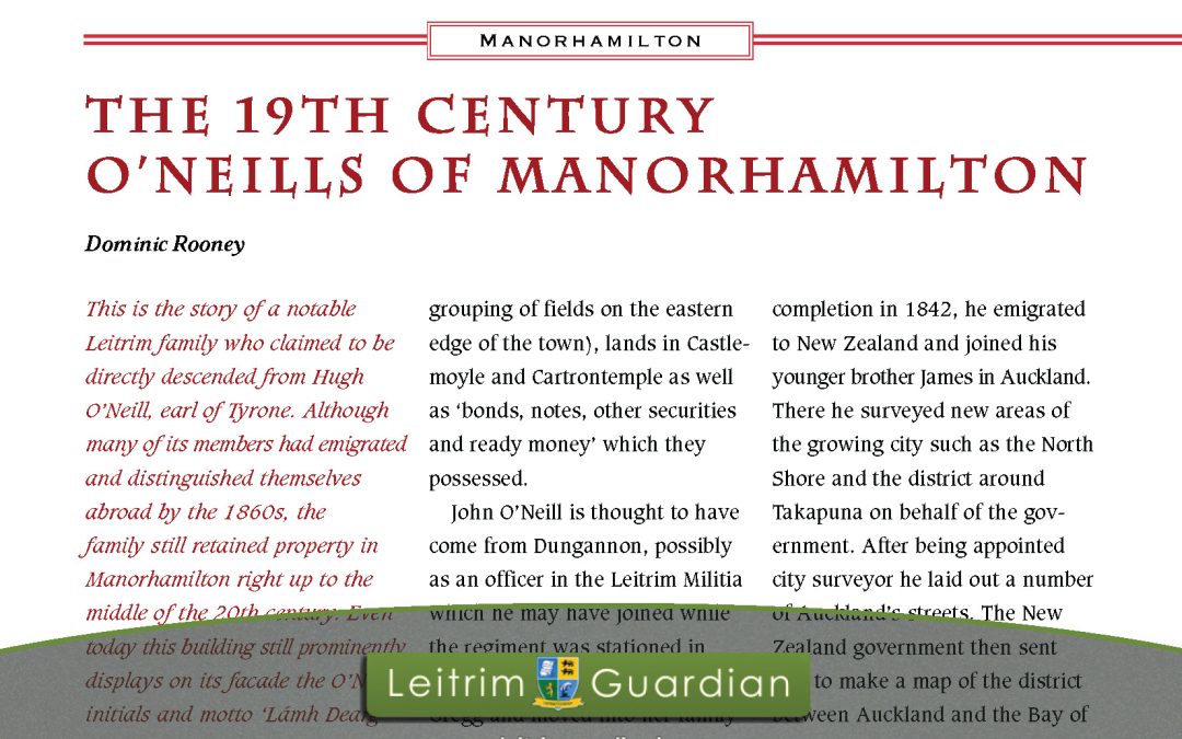 46 – THE 19TH CENTURY O’NEILLS OF MANORHAMILTON | LG2015