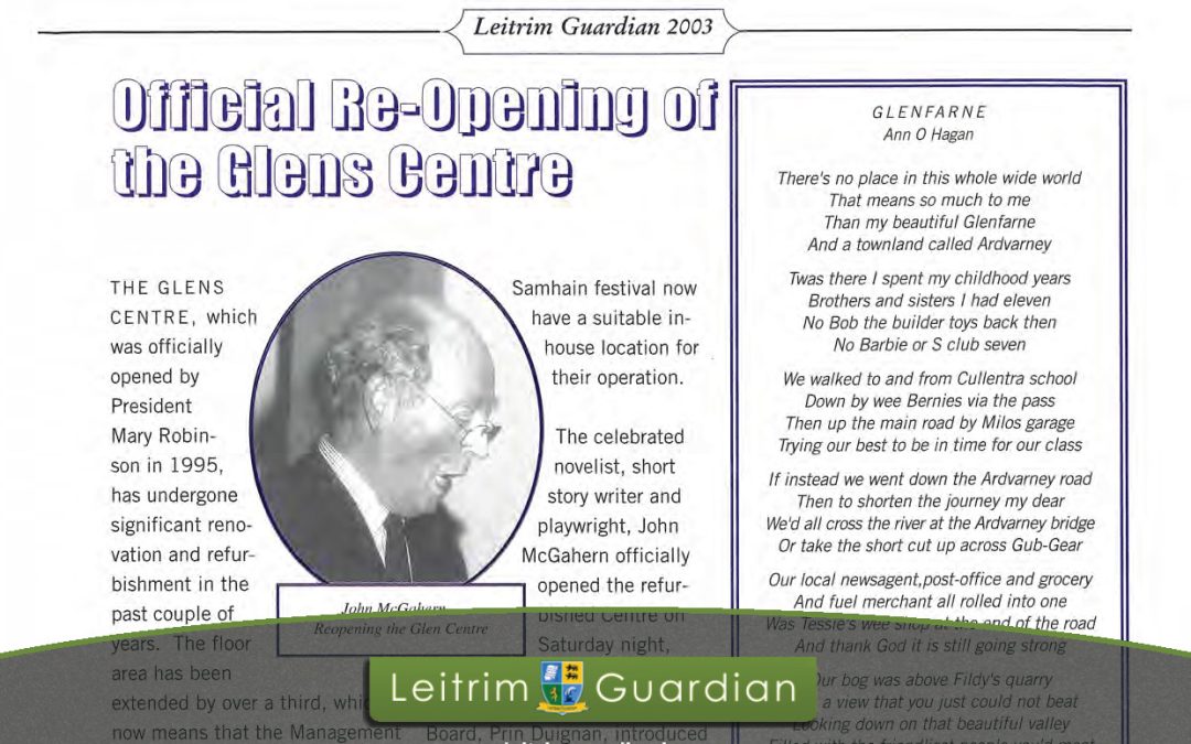 55 – Official Re-opening of the Glens Centre | LG2003