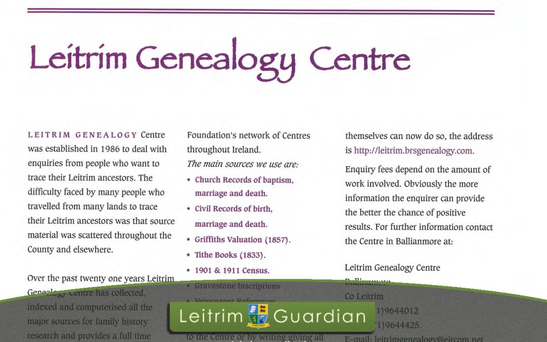 60 – Leitrim Genealogy Centre | LG2008