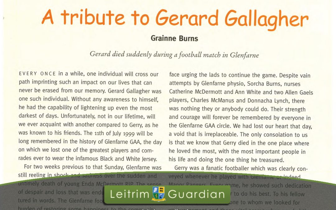 63 – A Tribute to Gerard Gallagher | LG2000