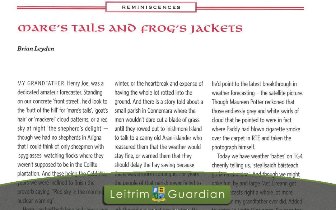 64 – Mare’s Tails and Frog’s Jackets | LG2012