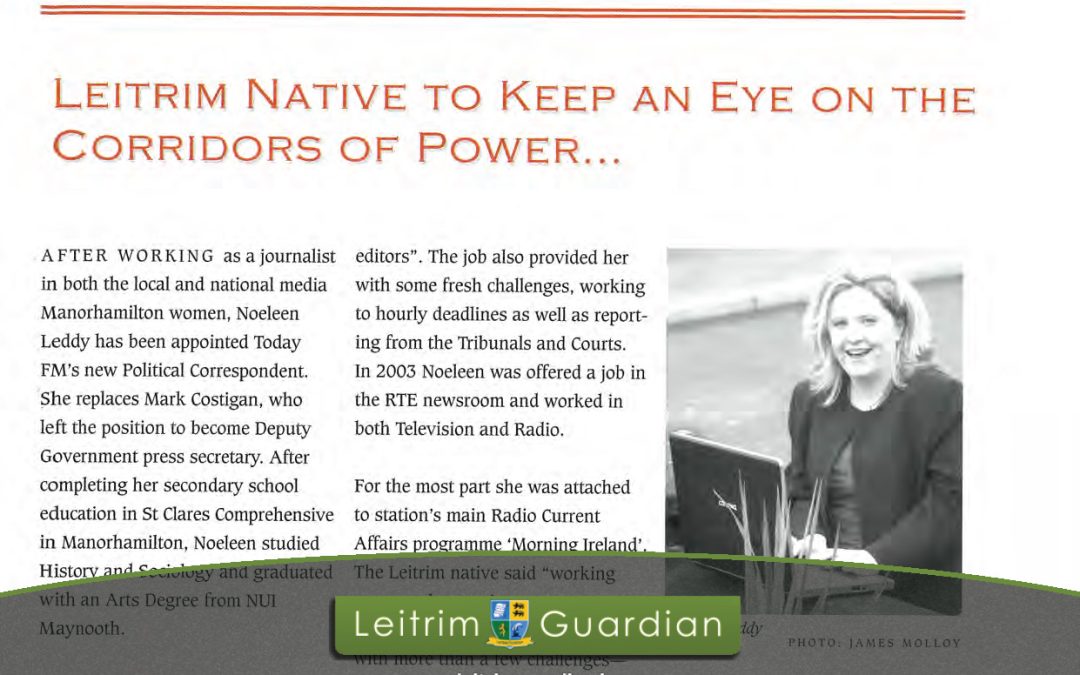 70 – Leitrim native to keep an eye on the corridors of Power | LG2006