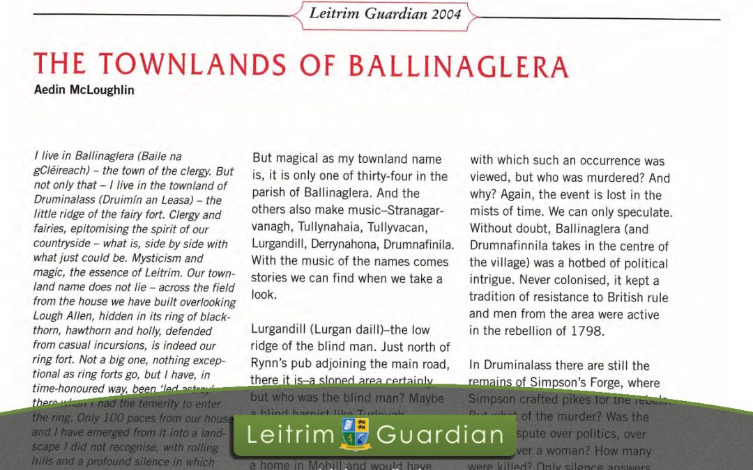 70 – The Townlands of Ballinaglera | LG2004