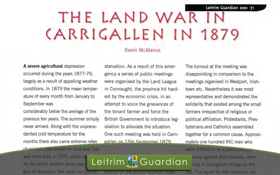 71 – The Land War in Carrigallen in 1879 | LG2001