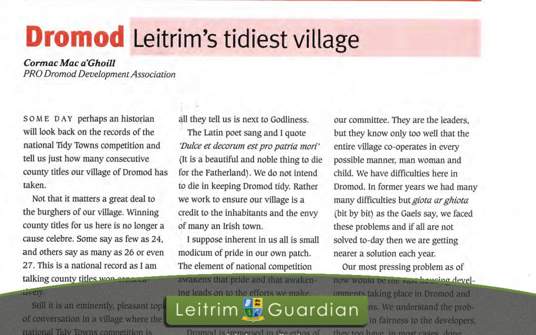 8 – Dromod – Leitrim’s tidiest village | LG2005